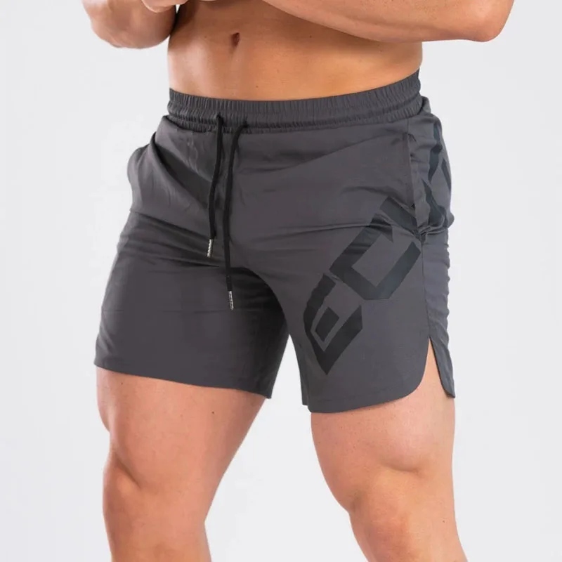 Mens summer new fitness shorts Fashion compression quick drying Bodybuilding Joggers Slim fit clothing | Мужская одежда