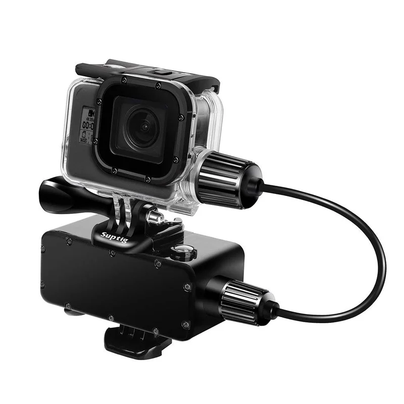 Водонепроницаемый внешний аккумулятор мощностью 5200 мАч с банкой для GoPro Hero 7/6/5/4/3+ Xiao mi Yi 4K SJCAM Action Камера Аксессуары.
