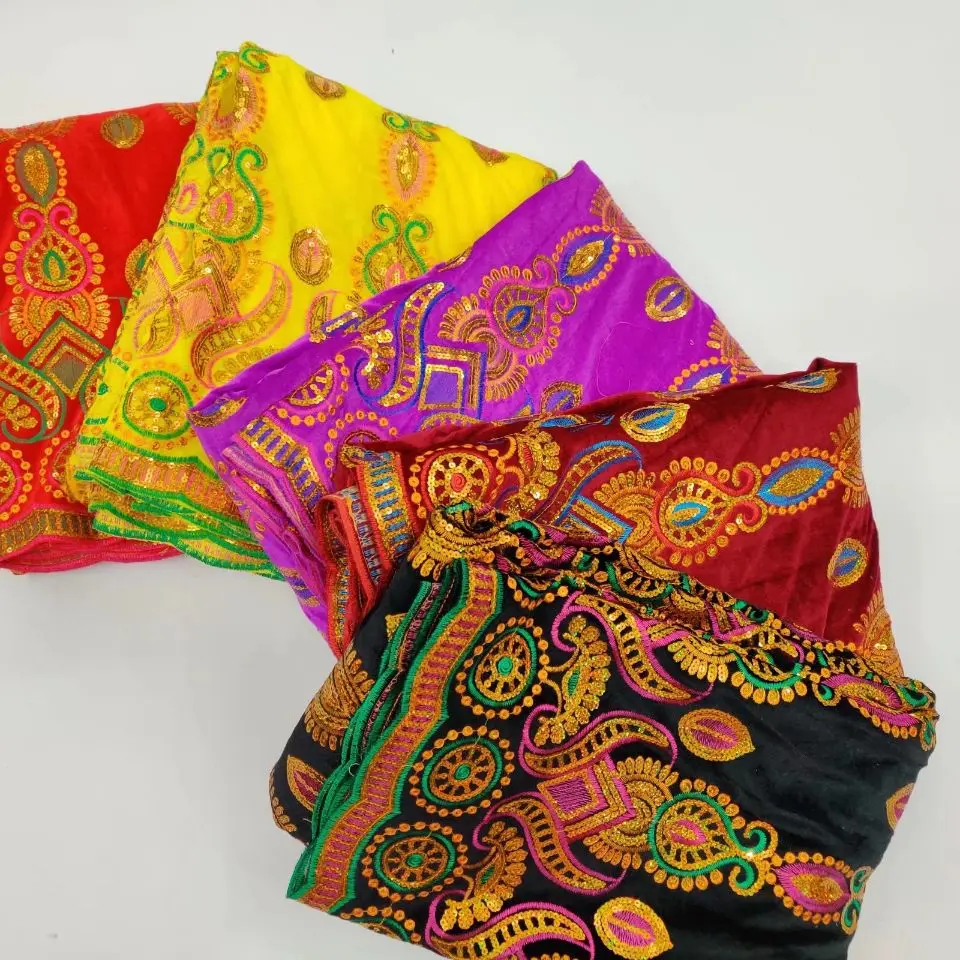 

5Yards/pc Fashionable wine velveteen lace material african soft velvet lace fabric with silver nice sequins for clothes WH14-2