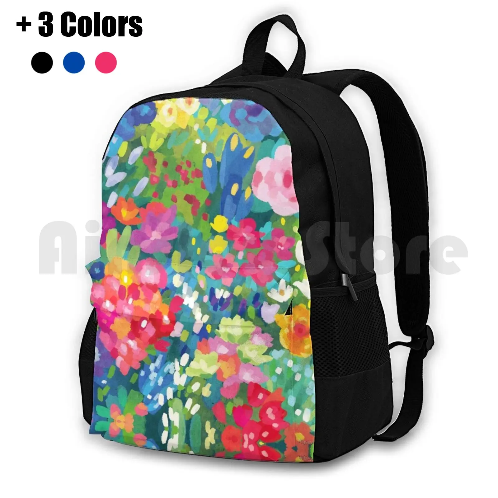 

Florals...For Spring Outdoor Hiking Backpack Waterproof Camping Travel Floral Floral Pattern