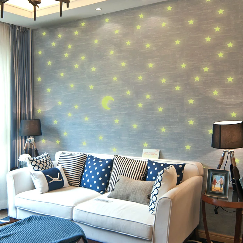 Декоративные обои в виде оленя для детской комнаты светящиеся темноте