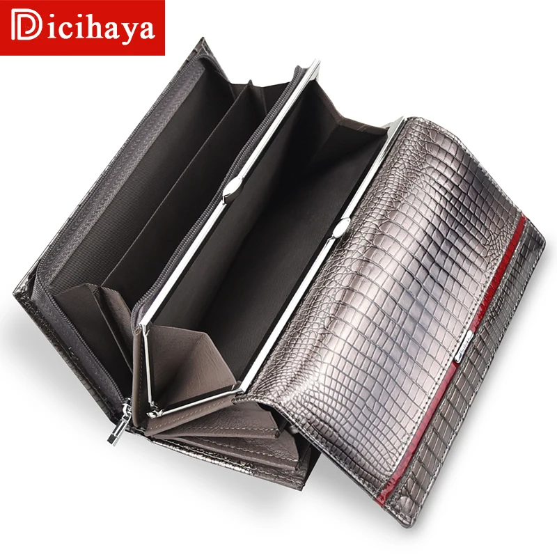 DICIHAYA/женский бумажник из натуральной кожи многофункциональные женские кошельки