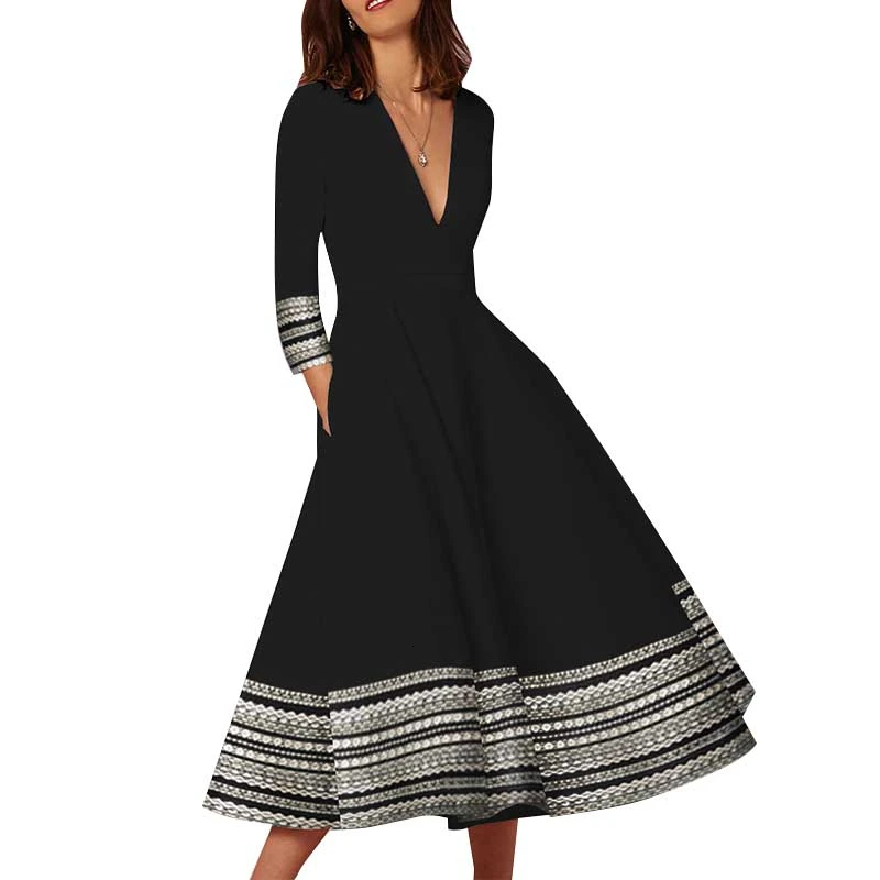 Сексуальное платье платья для беременных весеннее вечернее сарафан Vneck с принтом