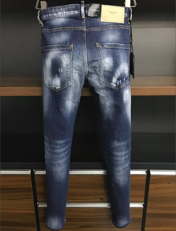 Authentic Classic Dsquared2 Men  Jeans Pencil Pants Party Casual Pants Streetwear 2021 Denim Male Clothing 9818