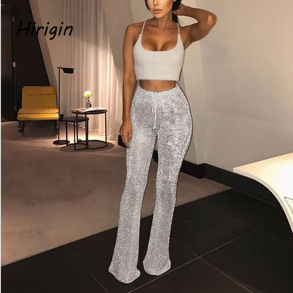 Женские расклешенные брюки Palazzo элегантные однотонные широкие с высокой талией