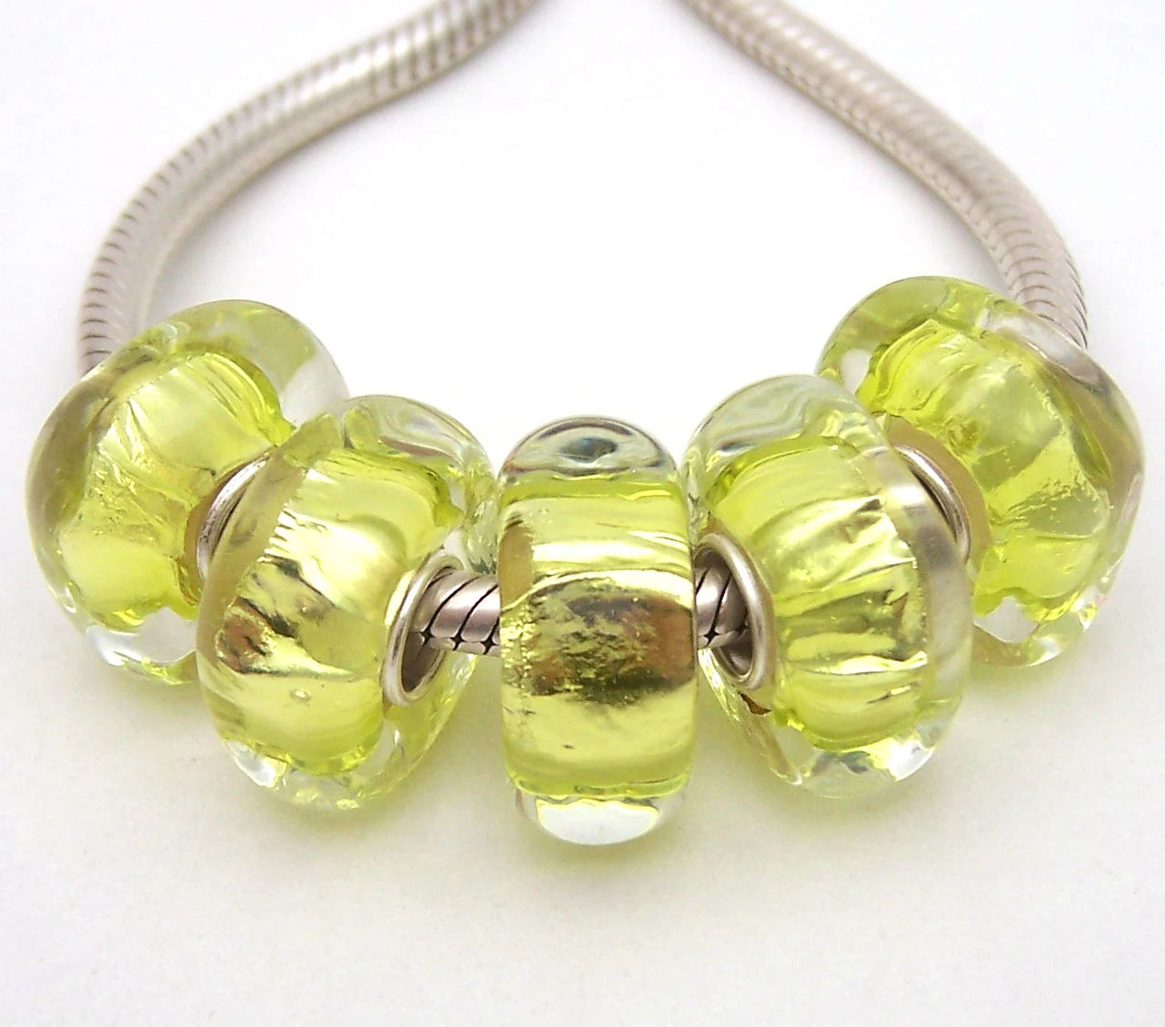 

YG2286 5X 100% Authenticity S925 Sterling Silver Beads Murano Glassbeads beads Fit European Charms Bracelet diy jewelry Lampwork