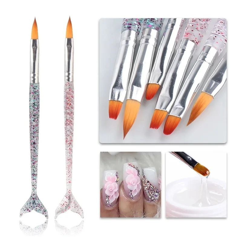 

Профессиональная Серия кистей для дизайна ногтей, УФ-Гель-лак для ногтей, подкладочная ручка, инструмент для дизайна ногтей, кристальная ки...