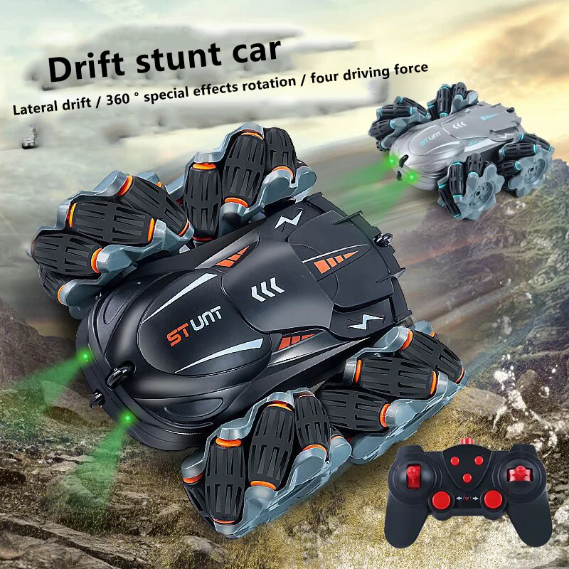 

4WD RC Toy Cars 2.4G Drift Stunt 360 Degree Rotating Remote Control Climbing Off-road Racing Cars Kids Toy Christmas Gift