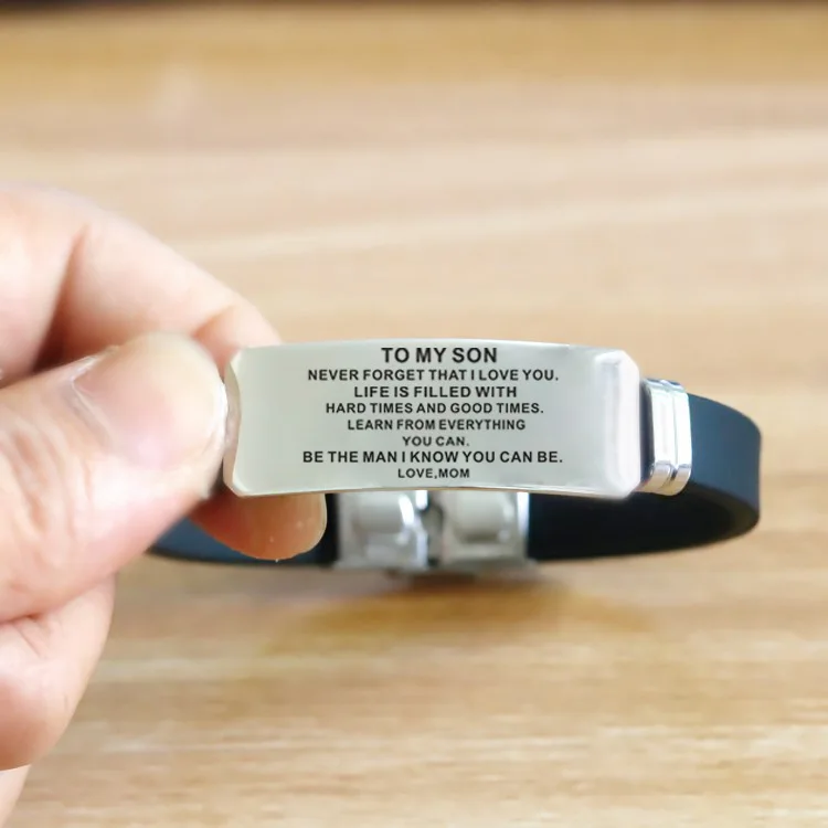 Мужской браслет для моего сына никогда не забывайте что я люблю тебя от мамы папы