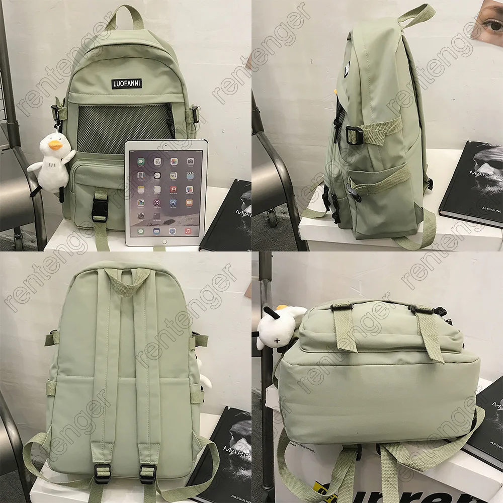 

Waterproof Female Fashion Backpack College Mesh Ladies School Bag Nylon Men Women Backpack Laptop Student Girl Net Bag Book Male