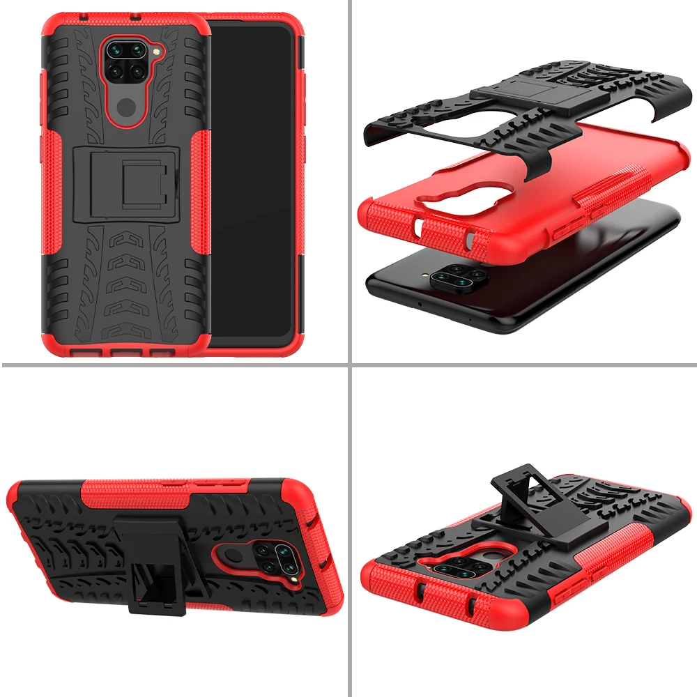 for xiaomi redmi note 9 case cover redmi 9t note 9s 8 9 10 pro anti knock heavy duty armor phone bumper back case redmi note 9t free global shipping