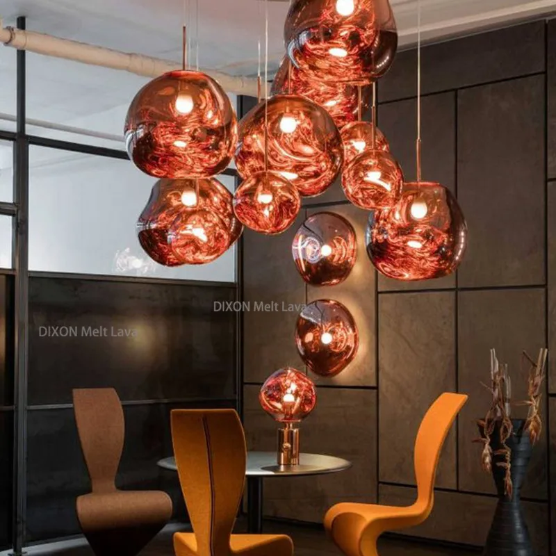 Светодиодный потолочный светильник постмодерн лампа DIXON из плавкого лавового