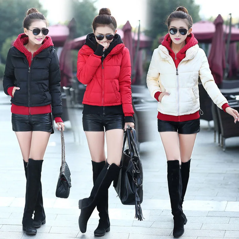 Стеганая куртка зимние парки для женщин Теплая стеганая женские хлопковые