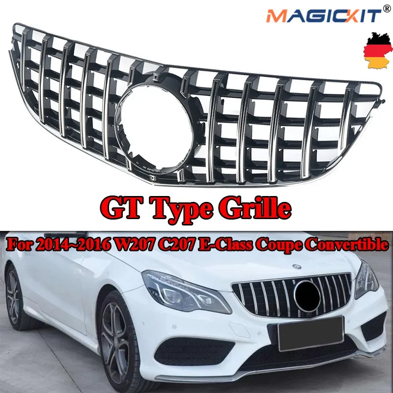 Решетка MagicKit CHROME EDITION GT для MERCEDES E CLASS W207 C207 COUPE 14 17|Гоночные решетки| |