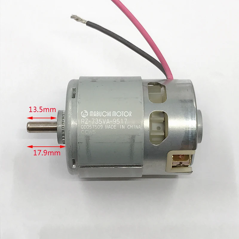 

MABUCHI RZ-735VA-9517 DC 12V~18V 20400RPM High Speed Power Drill Garden Tools Motor
