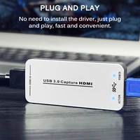 new 4k video capture card usb 3 0 video grabber record box for ps4 game dvd camcorder camera recording live stream automaticing