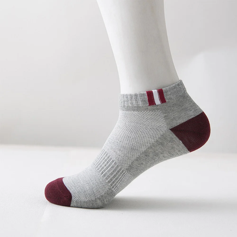 1 пара весна лето мужские короткие носки без пятки тонкие дышащие сетчатые