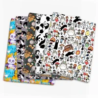 patchwork cat polyester cotton fabric for tissue sewing quilting fabrics needlework material diy handmade1yc14271