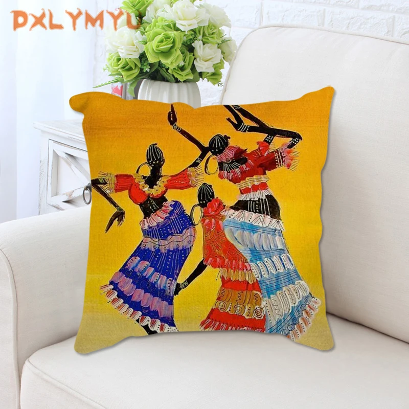 

Hot Sale Decorative Cushion Cover Africa series Printed Pillowcase Home Decor Pillow Covers for Sofa Car 45*45cm