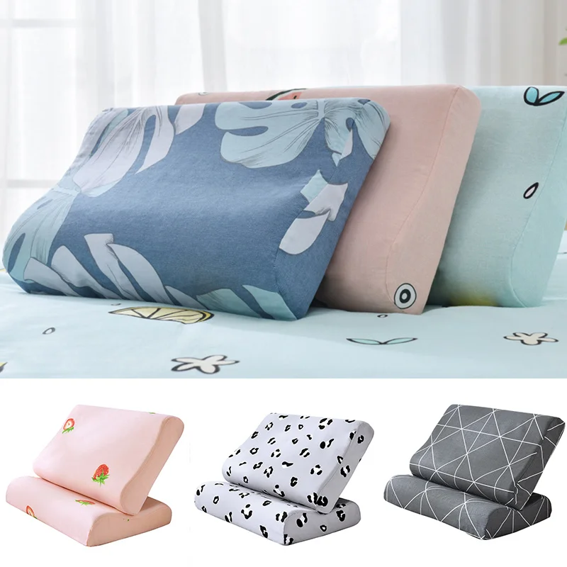 

Cotton Pillowcase Comfortable Bedroom Sleeping Memory Foam Latex Pillows Case 50*30cm/60*40cm Adult Kids Pillow Cover