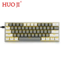 HUO E-YOOSO Z-11 Wired 60  Mechanical Keyboard Tenkeyless Design Anti-Ghosting Linear Blue Switch Led Backlit Removable Cable
