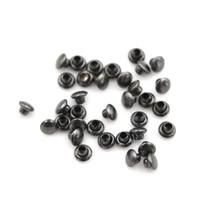 100pcslot black 4mm mini mushroom nail trumpet rivets doll clothes bags buckles accessory wholesale
