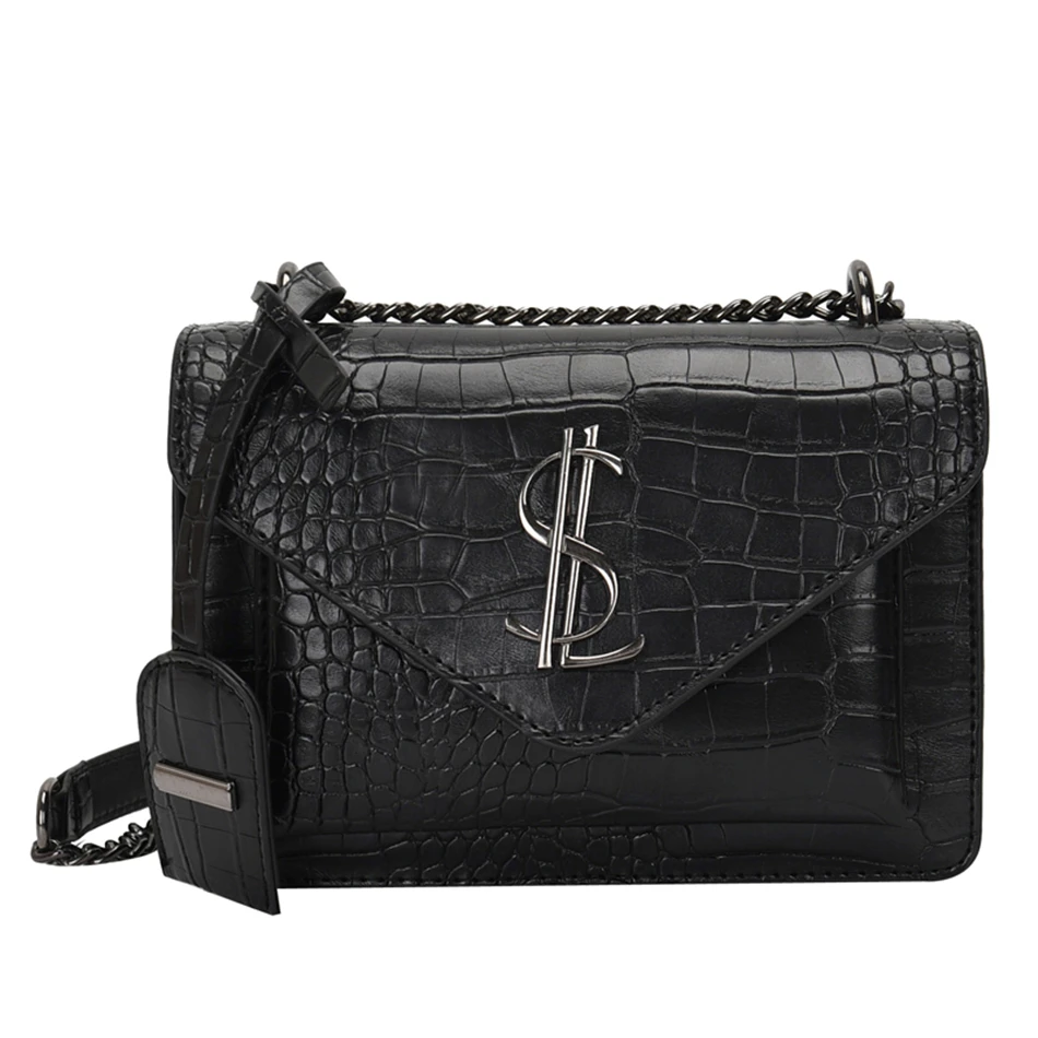 

Crocodile Pattern Pu Leather Shoulder Bags for Wome 2021 Luxury Handbags Women Bags Designer Fashion Ladies Small Crossbody Bag
