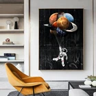 Картина астронавт Космос мечты звезды лимит холст постеры и принты настенные картины куоры для гостиной Декор без рамки