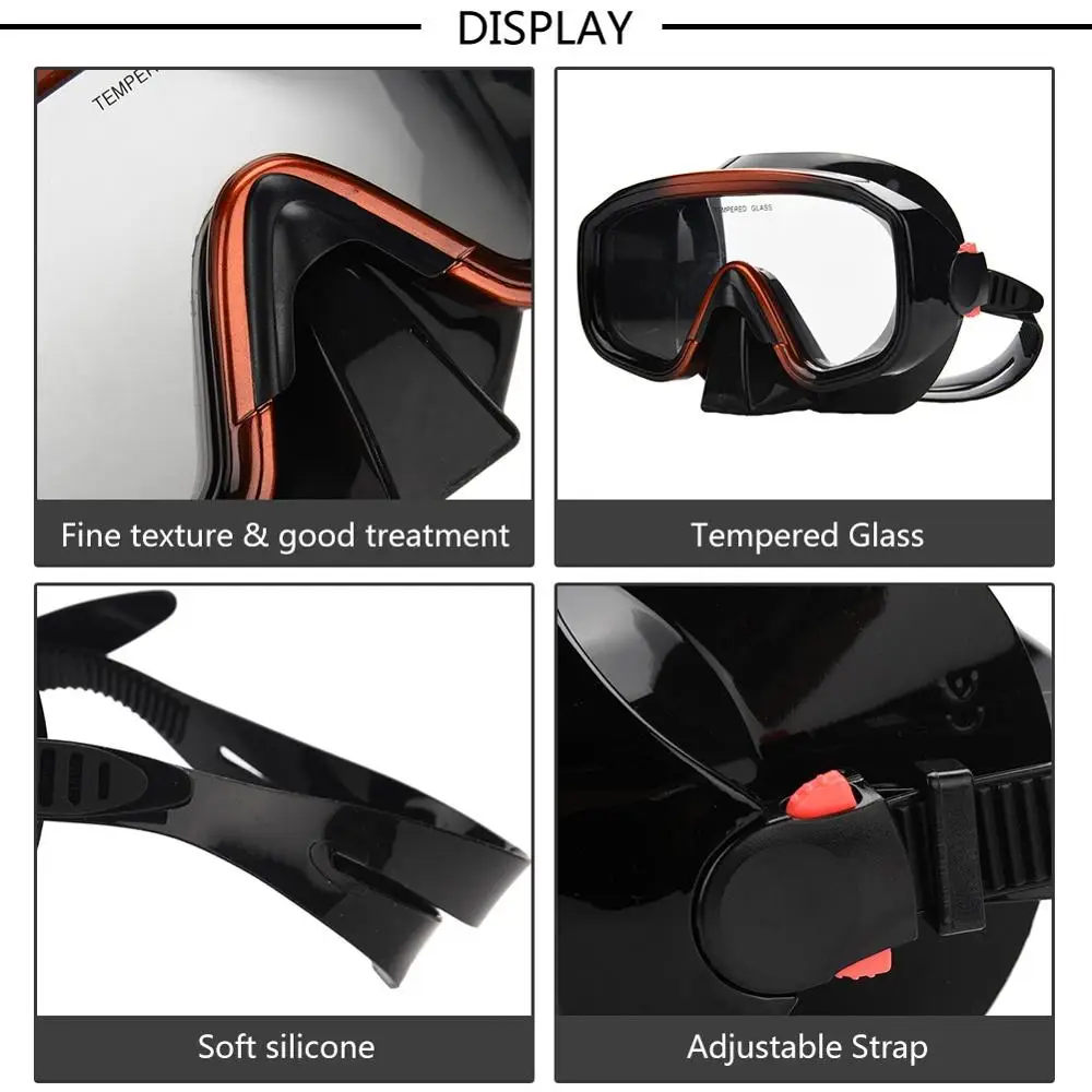 Набор противотуманных масок для подводного плавания маска дайвинга силиконовая