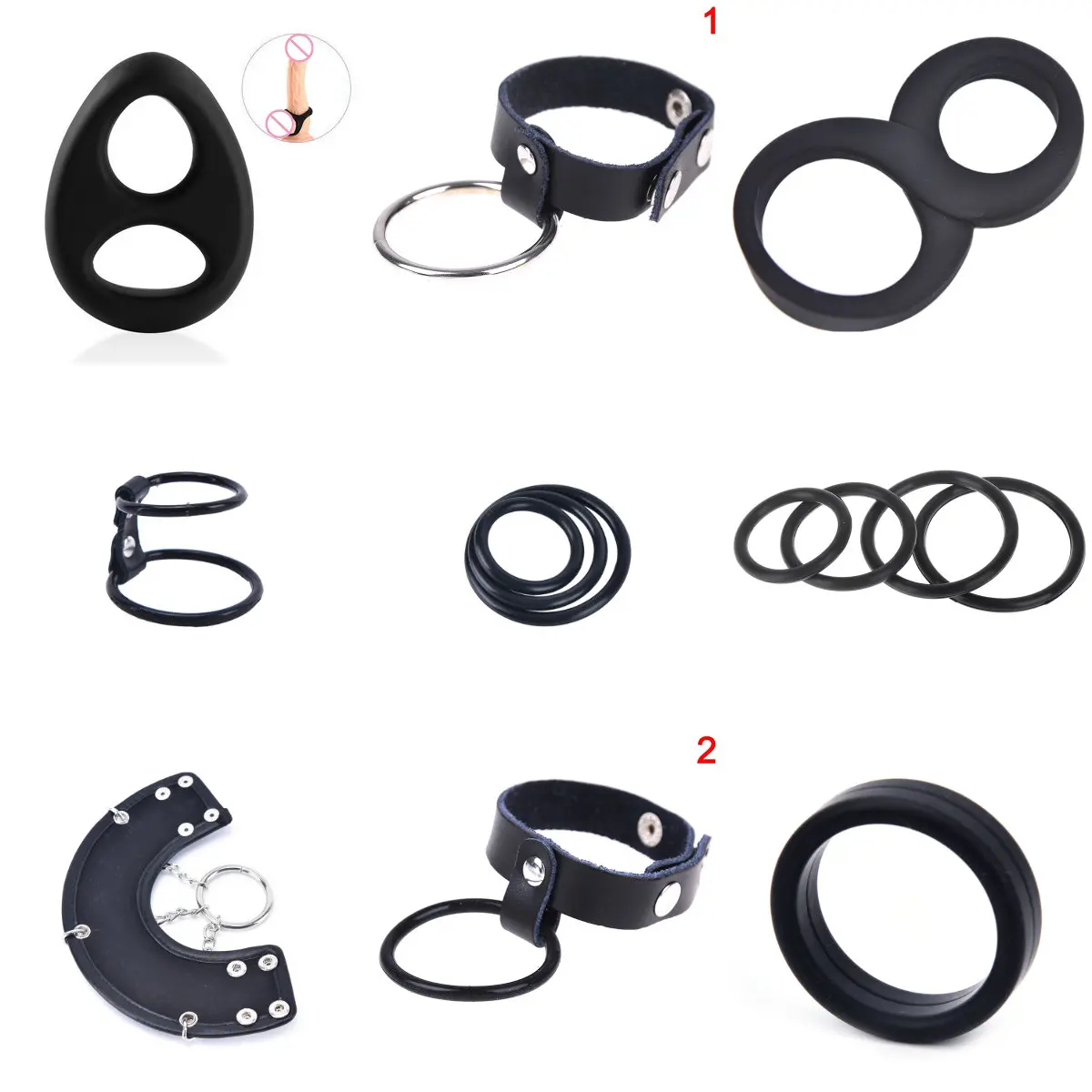 Высококачественные водонепроницаемые Кольца для пениса кольцо с двойной