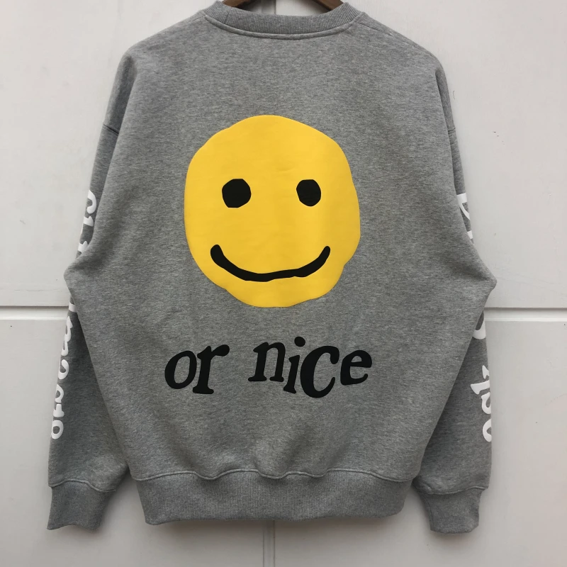 

Oversized Kanye West CPFM.XYZ W.W.C.D. Sweatshirts Men Women Heavy Fabric 3D Foam Naughty Christmas Pullover Kanye West Crewneck