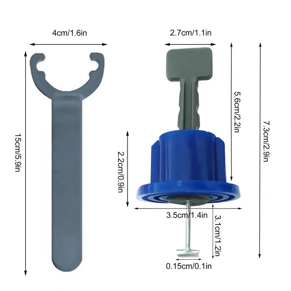50pcs/lot Flat Ceramic Floor Wall Construction Tools Reusable Tile Leveling System Kittile Leveling System Kit For Tile Dropship