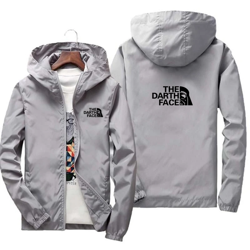 

2021 New spring/summer new monogram jacket men's street coat hoodie zipper thin jacket men's casual jacket 7XL