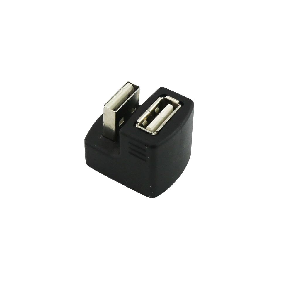1x USB 2 0 A папа-USB мама угловой конвертер на 180 градусов адаптер Черный |