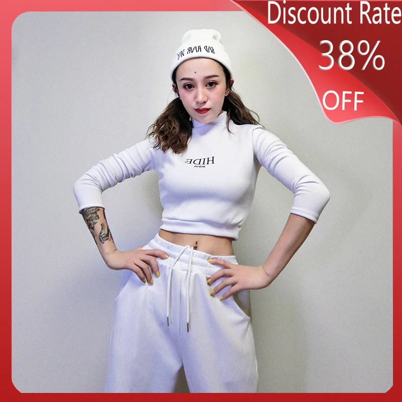 Новинка джазовые танцевальные костюмы женский белый костюм Gogo танцевальный