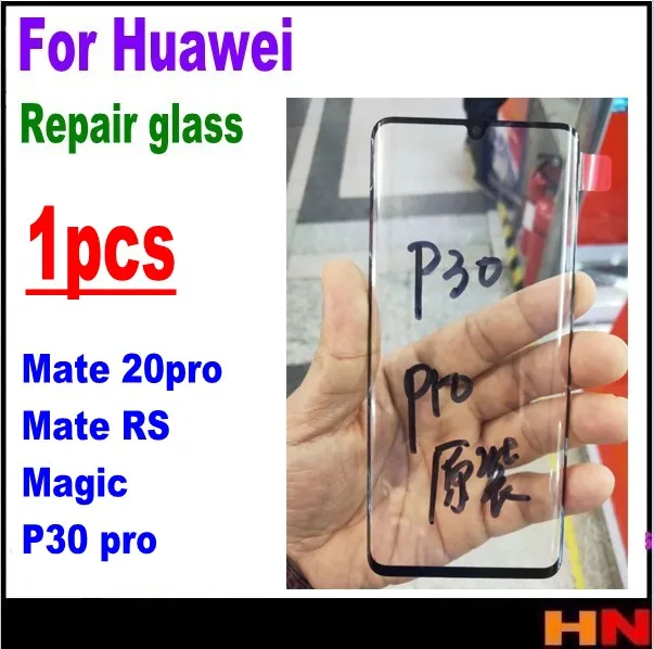 1 шт. для Huawei P30pro P30 pro mate 20pro RS magic Orig сенсорный экран Внешний Передний стекло крышка