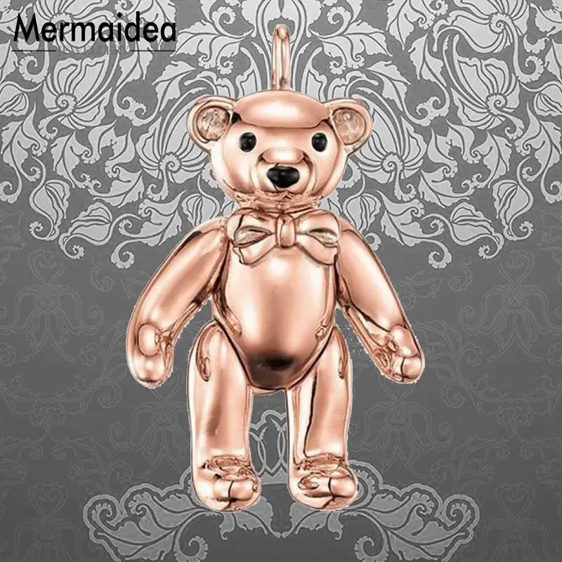 Подвеска в виде розового медведя модное ювелирное изделие модные подвески с