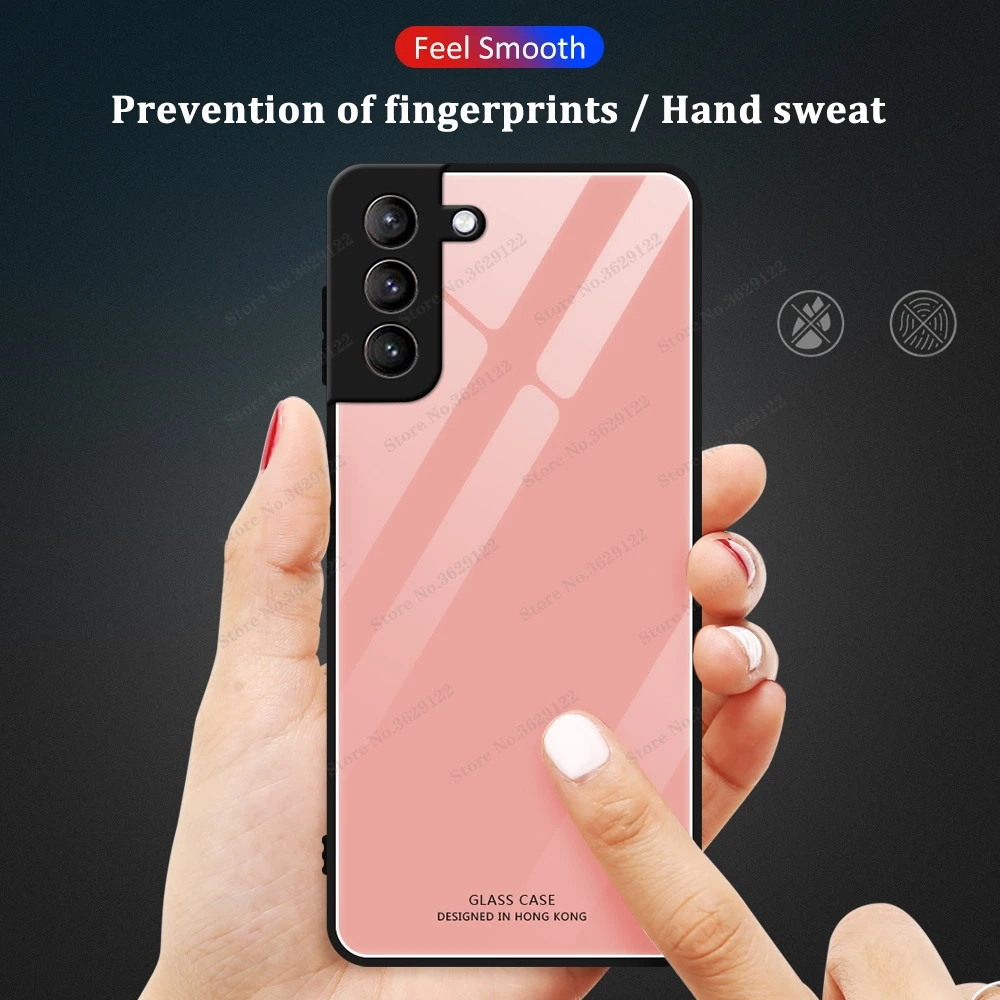 

Tempered Glass Case For Samsung Galaxy S21 Cases On Samsung S20 FE S21 Ultra S21 Plus Covers For Galaxy S21 Pure Coque Capa