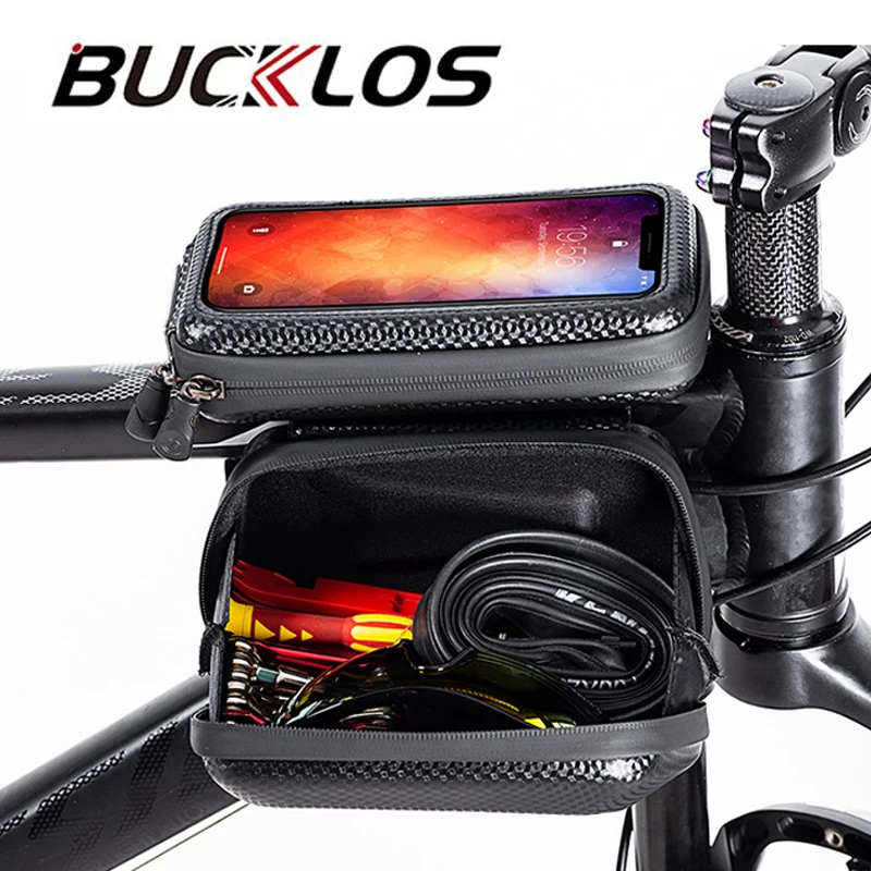 

BUCKLOS Bicycle Bag Rainproof Frame Bag Touchscreen Phone Case MTB Top Tube Handlebar Bicycle Bag Cycling Equipment