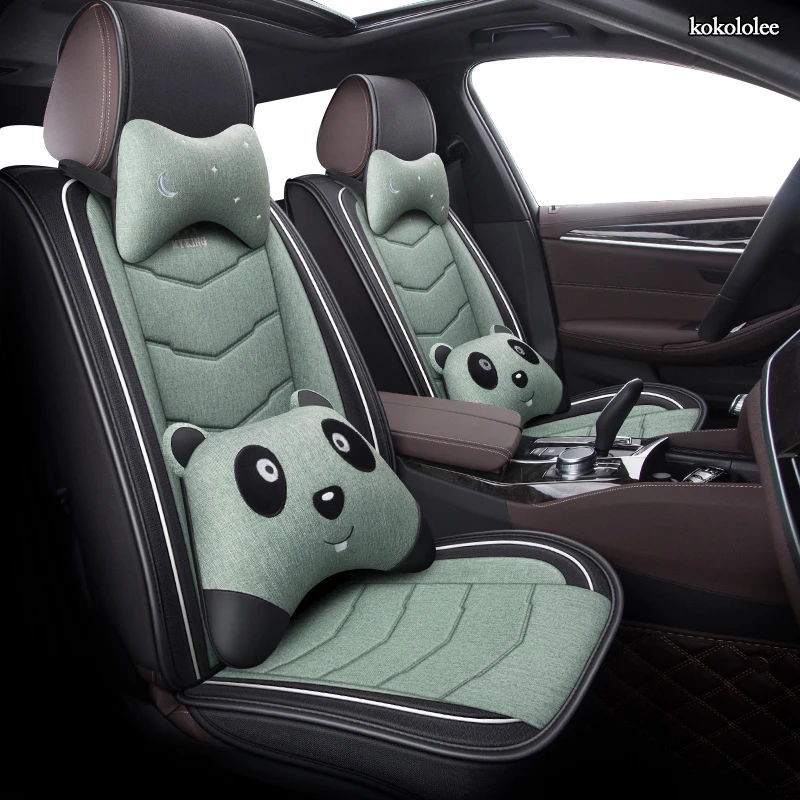 

kokololee flax car seat covers For Peugeot 106 201 205 206 207 2008 3008 301 306 307 308 405 406 407 4008 5008 seat cover cars