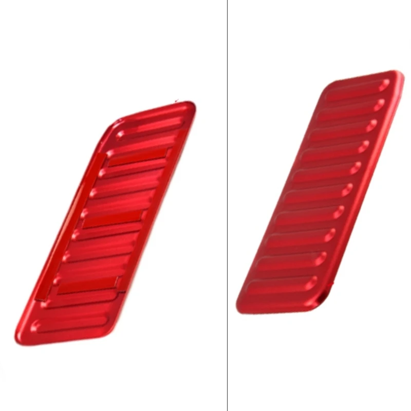 Автомобильная красная мертвая педаль из сплава левая БОКОВАЯ подставка для ног