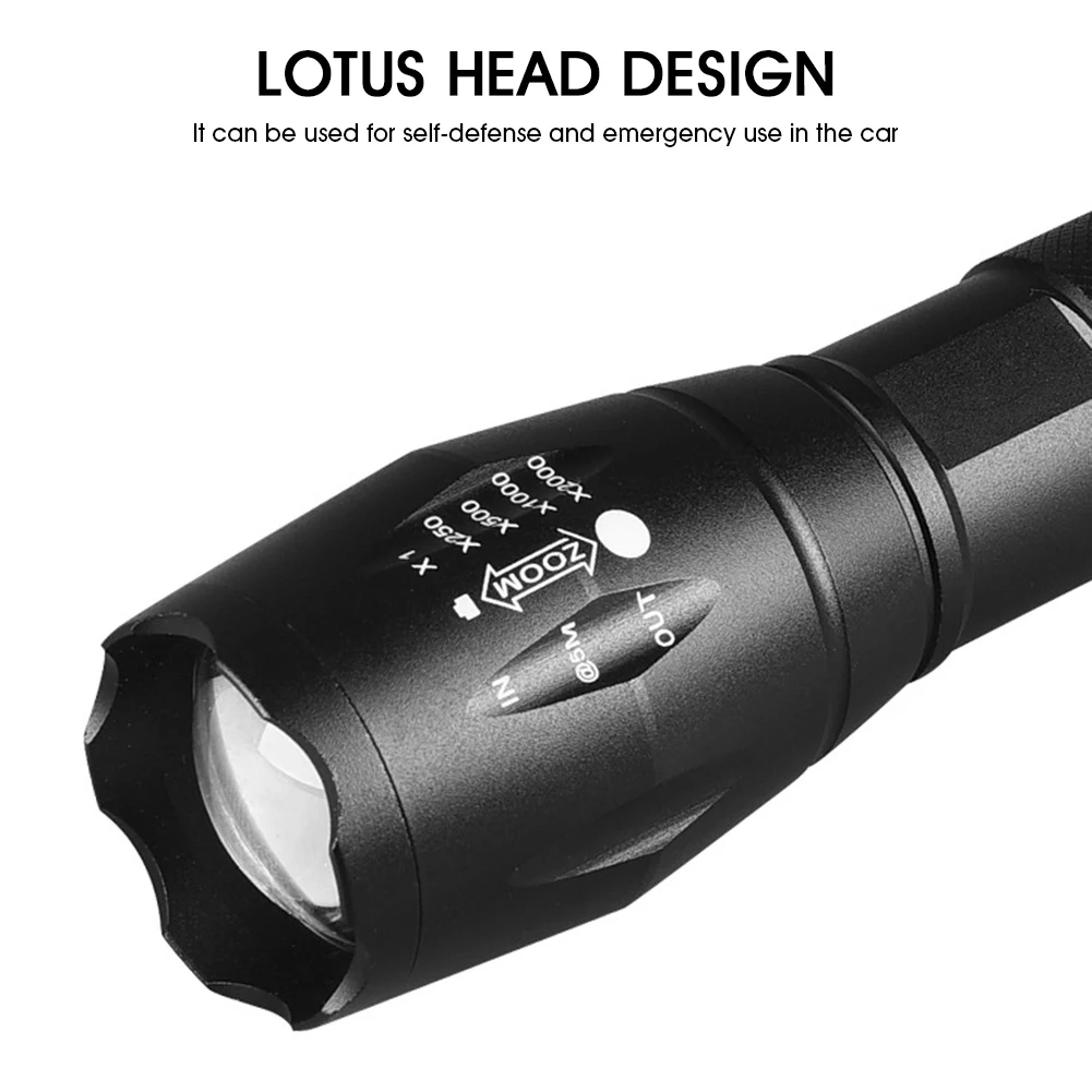 3 Вт масштабируемый УФ-свет 395 нм Светодиодный УФ-фонарик Новый военный класс