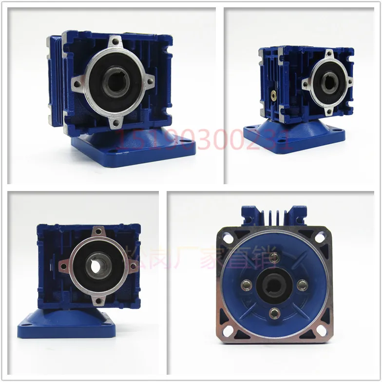 

RV030 aluminum alloy worm gear reducer with 60W-250W single-phase speed regulating motor reducer motor