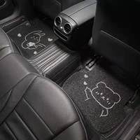car mat protection pad single piece cute and interesting anti dirt carpet in car cartoon silk ring easy to clean and can be cut