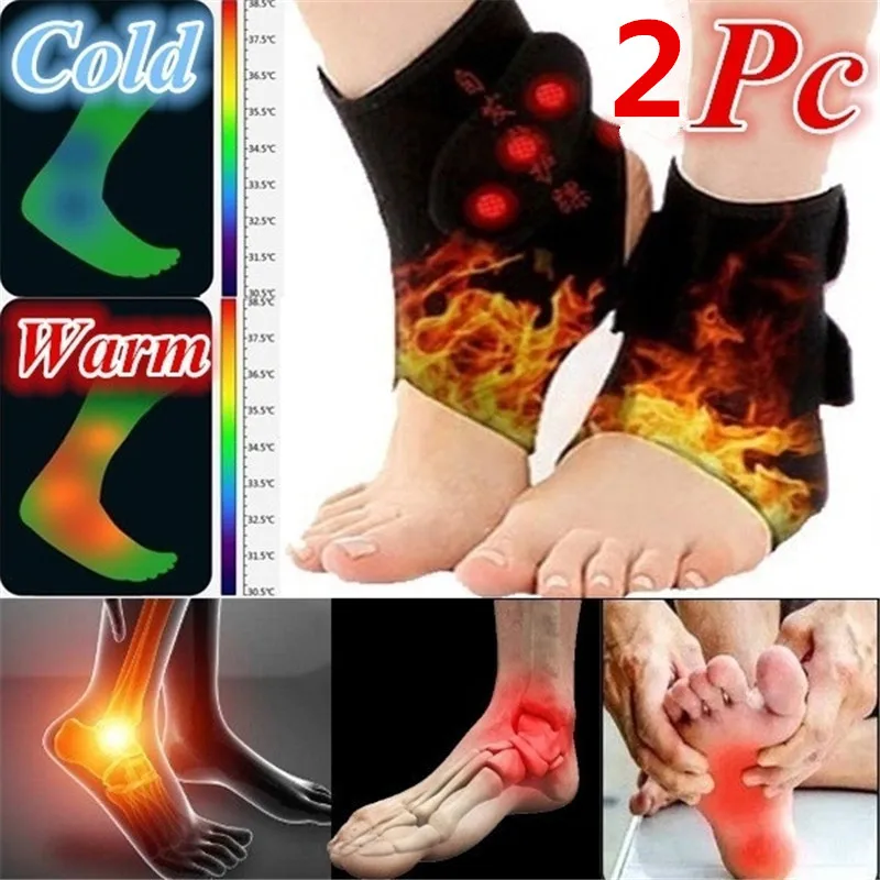 

ZITY Tourmaline Self Heating Ankle Foot Massage Sprains Heel Crack Protecting Ankle Pads Magnetic Therapy Ankle Brace Support