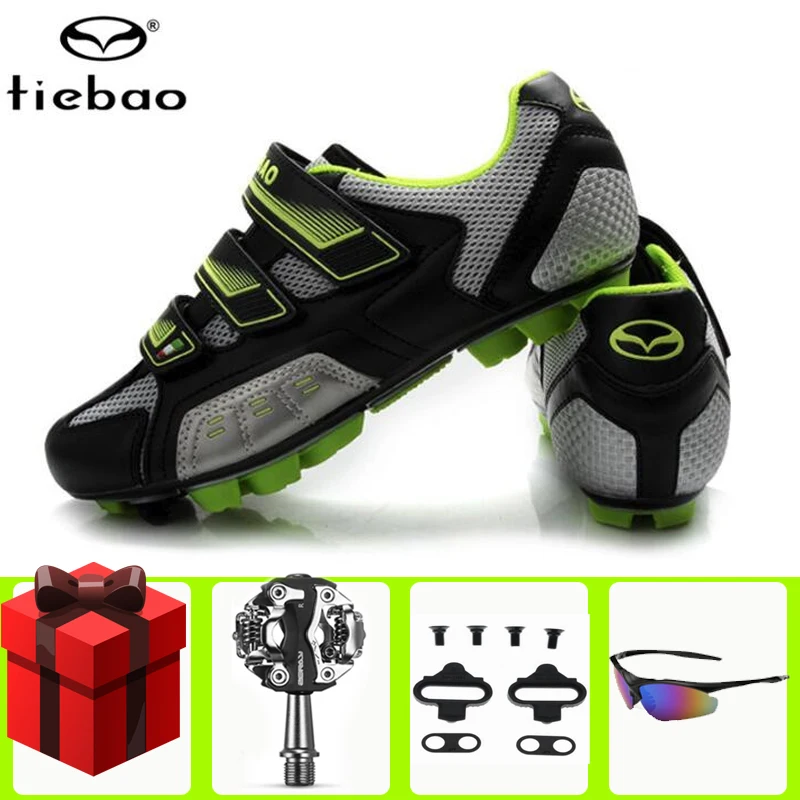 

TIEBAO Men Cycling Shoes Breathable Self-Locking Sapatilha Ciclismo Mtb Mountain Bike Shoes Bicycle Racing Triathlon Sports Shoe