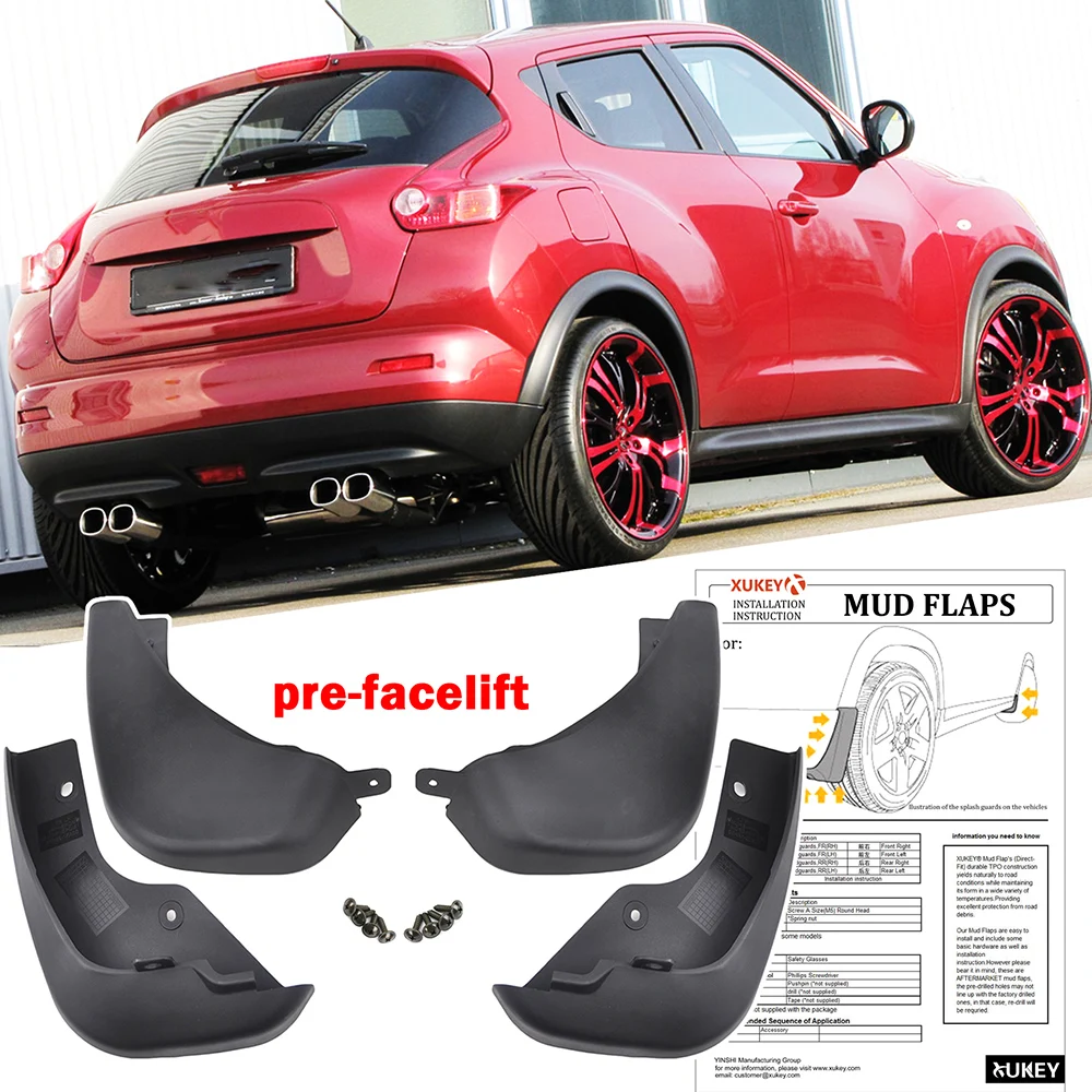 Брызговики передние и задние для Nissan Juke 2010 2014 F15 2011 2012|car mud flaps|splash guardmud flaps |