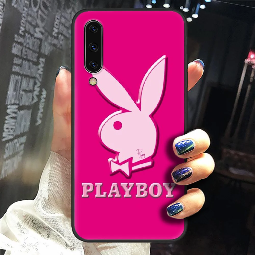 

Playboy Fashion Brand Phone Case Cover For Samsung Galaxy A10 A20 A30 E A40 A50 A51 A70 A71 J 5 6 7 8 S black Bumper Soft