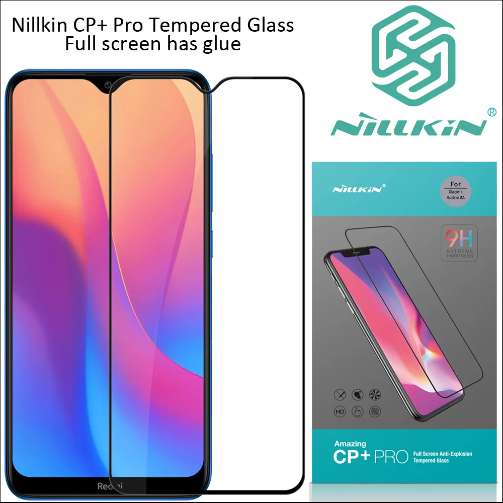 Закаленное стекло Nillkin CP + Pro для Xiaomi Redmi 8A двойной защитный олеофобный клей на весь