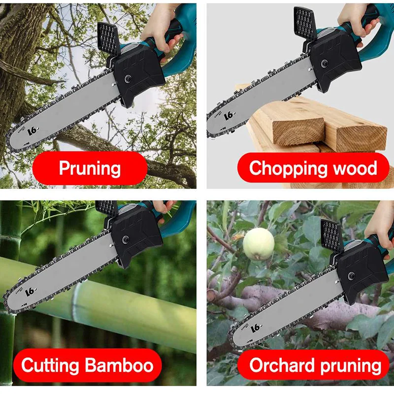

8In/10 Inch Brushless Electric Saw Chainsaw Motor Woodworking Cutter Garden Power Tool Suite For Makita Without Lithium Battery